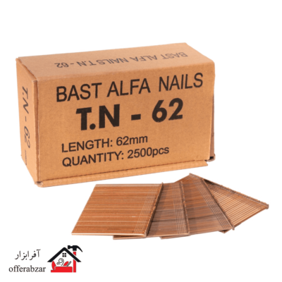 میخ تی ان TN62 آلفا بسته 2500 عددی