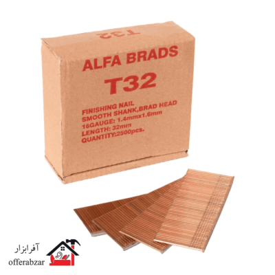 میخ تیپو TIPO32 آلفا بسته 2500 عددی